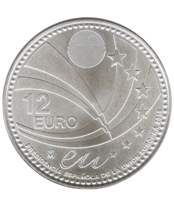 Moneda Plata Presidencia Española de la UE_anverso/GoldenArt