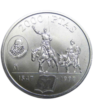 Moneda Plata Quijote Y Sancho Panza_anverso/GoldenArt Moneda Plata Quijote Y Sancho Panza_anverso/GoldenArt
