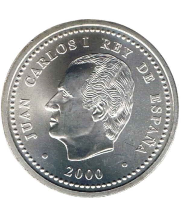 Moneda Plata V Centenario Carlos v 2000