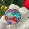 Moneda plata Polar Lights X-Mas 2022_ anverso/GoldenArt