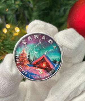 Moneda plata Polar Lights X-Mas 2022_ anverso/GoldenArt Moneda plata Polar Lights X-Mas 2022_ anverso/GoldenArt