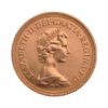 cara-moneda-oro-soberano-reina-isabel-ii-1976 Moneda oro Soberano de la reina Isabel II de 1978 de 7,32 gr