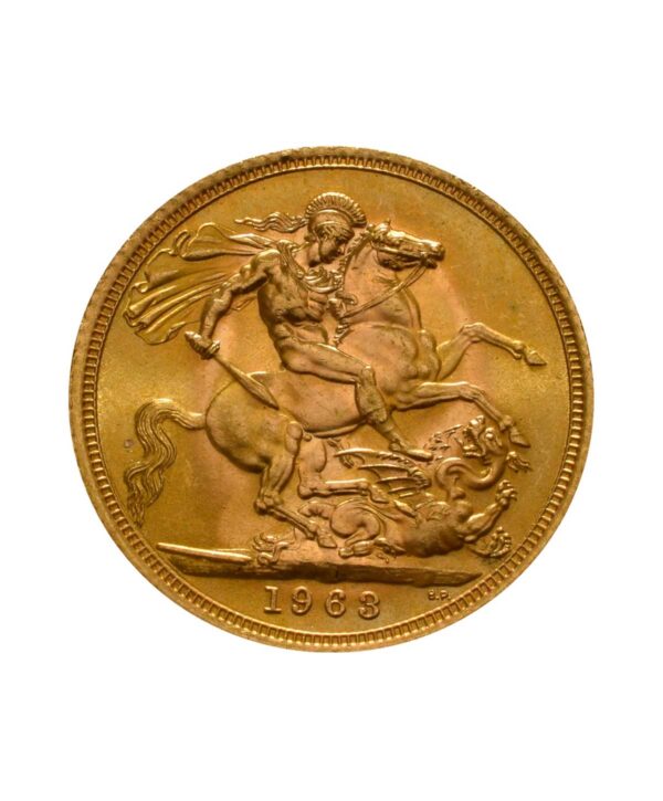 moneda-oro-soberano-reina-isabel-ii-1963 Moneda oro Soberano de la reina Isabel II de 1963 de 7,32 gr