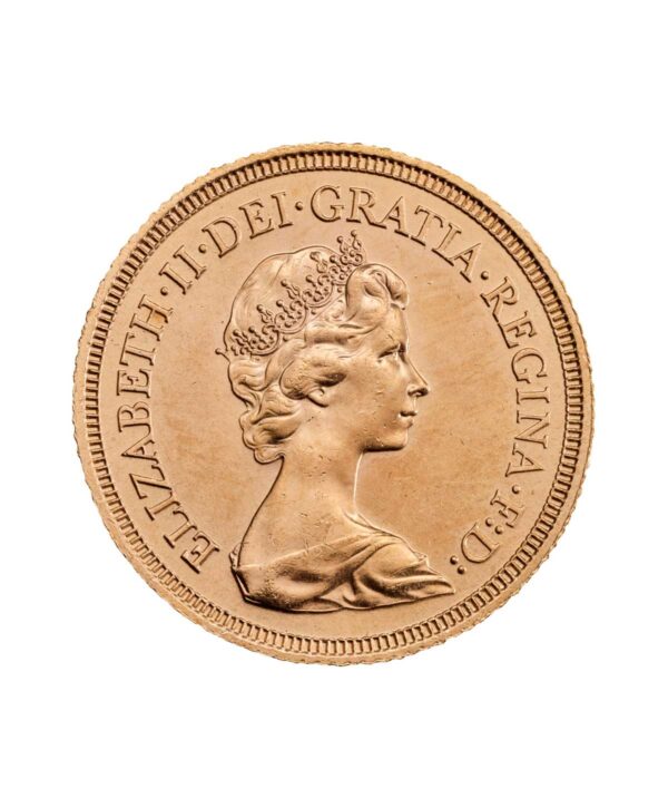 cara-moneda-oro-soberano-de-la-reina-isabel-ii-de-1974-de-732-gr Moneda oro Soberano de la reina Isabel II de 1974 de 7,32 gr