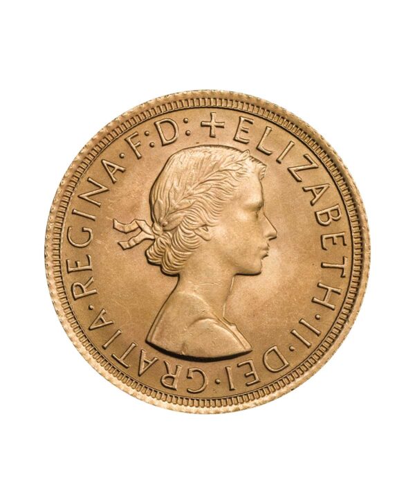 cara-moneda-oro-soberano-de-la-reina-isabel-ii-de-1965-de-732-gr Moneda oro Soberano de la reina Isabel II de 1965 de 7,32 gr