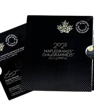 Moneda Oro Maple Leaf 25x1 Gr 2022_ portada/Goldenart Moneda Oro Maple Leaf 25x1 Gr 2022_ portada/Goldenart