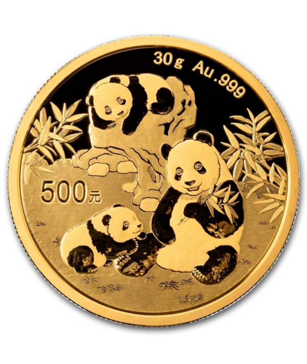 Moneda Oro Panda Chino Oro 30 gr 2025_anverso/GoldenArt Moneda Oro Panda Chino Oro 30 gr 2025_anverso/GoldenArt