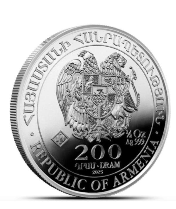 Moneda Plata Arca Noe Plata 2025_ goldenart reverso Moneda Plata Arca Noe Plata 2025_ goldenart reverso