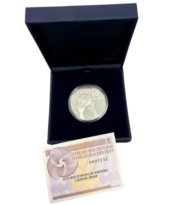 Moneda Plata Campeones del Mundo Sudáfrica 2010 portada/GoldenArt
