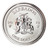 Moneda Plata Lionfish de Barbados 2019
