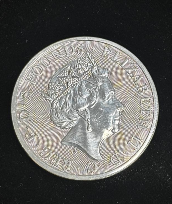 Moneda Unicorn of Scotland 2018 - Serie Bestias de la Reina_ reverso_ goldenart Moneda Unicorn of Scotland 2018 - Serie Bestias de la Reina