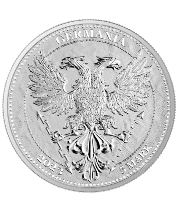 Moneda plata Beech Leaf 2023 - Serie Mythical Forest_ reverso/ Goldenart