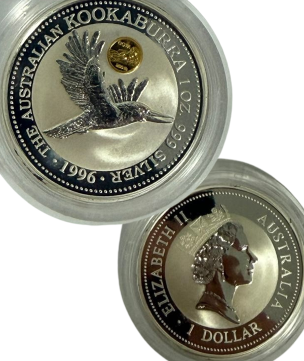 Moneda plata Kookaburra de 1996 Goya_anverso/GoldenArt Moneda plata Kookaburra de 1996 Goya