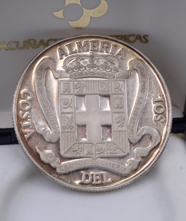 Moneda Medalla Plata Almería Costa Del Sol /GoldenArt Moneda Medalla Plata Almería Costa Del Sol /GoldenArt