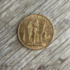 Moneda Oro 20 Francos Franceses Génie 1897 reverso/GoldenArt Moneda Oro 20 Francos Franceses Génie 1897 reverso/GoldenArt