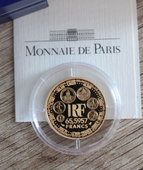 Moneda Oro La Monnaie Parité Europa 1999