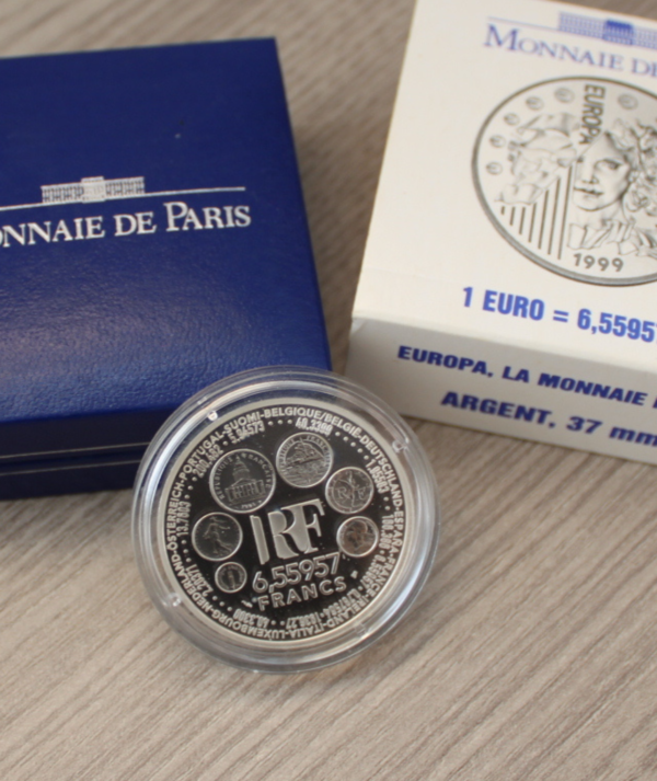 Moneda Plata La Monnaie Parité Europa 1999