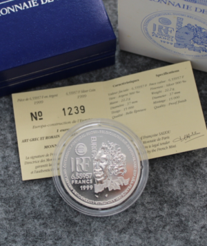 Moneda Plata Art Grec et Romain 1999 portada_/GoldenArt Moneda Plata Art Grec et Romain 1999 portada_/GoldenArt