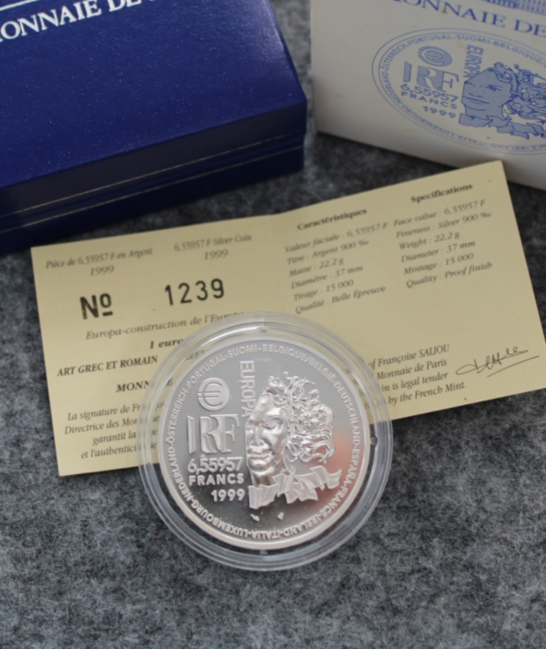 Moneda Plata Art Grec et Romain 1999 portada_/GoldenArt