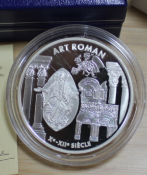 Moneda Plata Art Roman 1999/ GoldenArt Moneda Plata Art Roman 1999/ GoldenArt