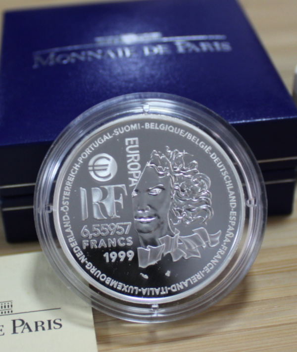 Moneda Plata Art Roman 1999 reverso/GoldenArt