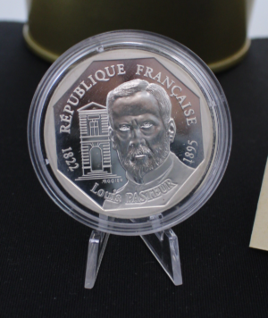 Moneda Plata Louis Pasteur 1995 _ PORTADA/GOLDENART Moneda Plata Louis Pasteur 1995 _ PORTADA/GOLDENART