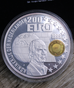 Moneda Plata - Oro 200 Euros Juan Carlos I 1999 _ portada_/GoldenArt Moneda Plata - Oro 200 Euros Juan Carlos I 1999 _ portada_/GoldenArt