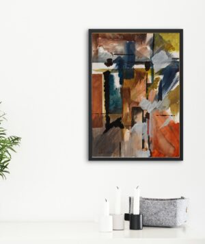Lámina "Abstract" - Artista Malaga- GOLDENART