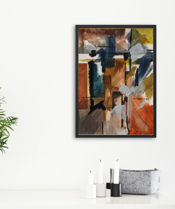 Lámina "Abstract" - Artista Malaga- GOLDENART