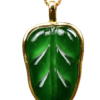 Colgante de Jadeíta Natural Tipo A Certificado NGTC – Plata 925 bañada en Oro de 18K