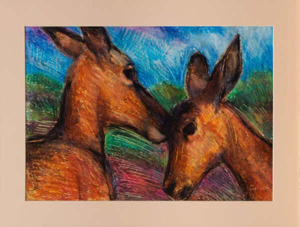 Lámina "Cervatillos" Arte Contemporáneo - GOLDENART