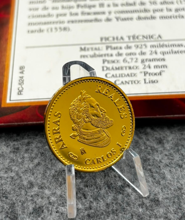 Moneda Arras Reales Carlos I de España y V de Alemania anverso/GoldenArt