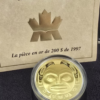 Moneda Oro La Máscara de Haida 1997 portada/GoldenArt