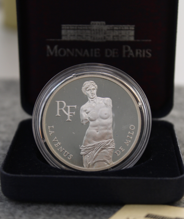 Moneda Plata Venús de Milo 1993 _ anverso/GoldenArt