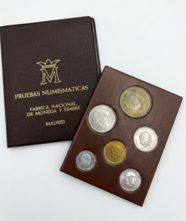 Monedas Cartera Numismáticas de Prueba Francisco Franco 1975