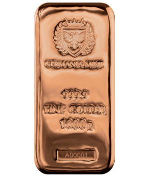 Lingote Germania Mint Cobre 1.000 gr_ Portada/GoldenArt