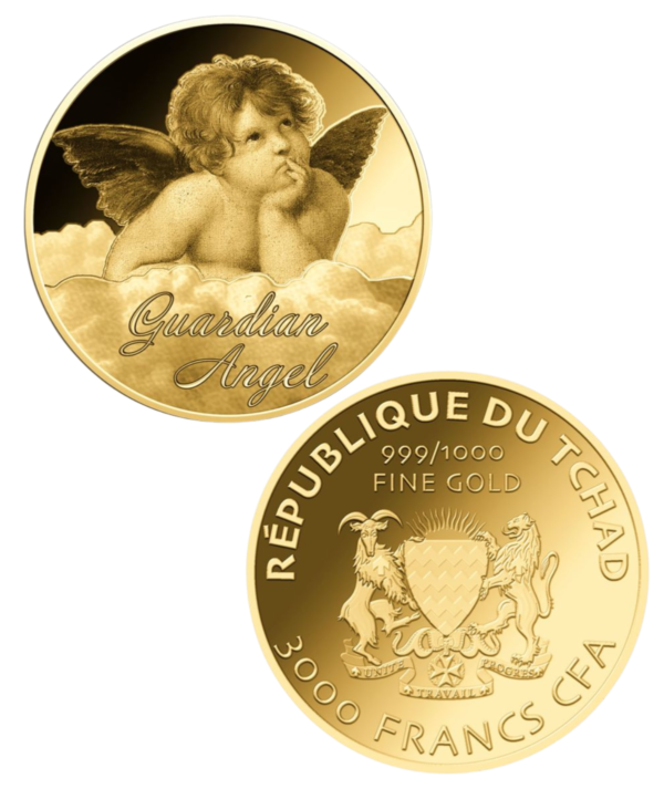 Moneda Oro Ángel Guardián 11000oz /GoldenArt