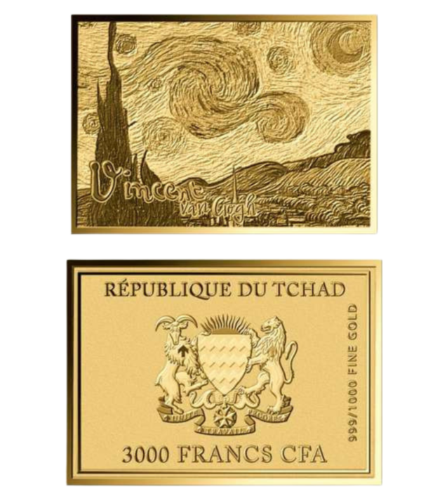 Moneda Oro Vincent Van Gogh 11000oz/GoldenArt