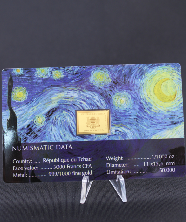 Moneda Oro Vincent Van Gogh 1/1000oz