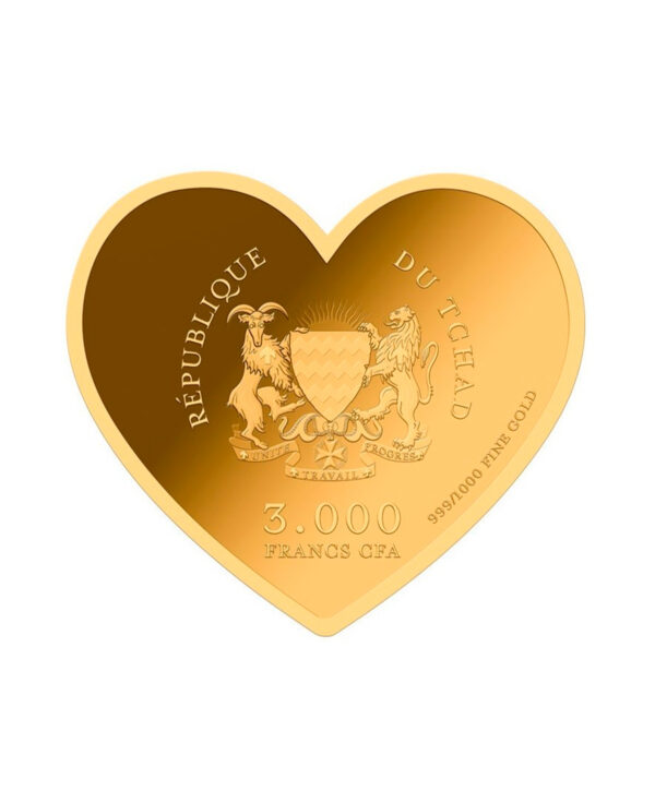 Moneda Oro corazón de España de 1/1000oz