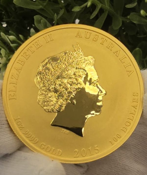Moneda Oro Lunar II Año de la Cabra 2015