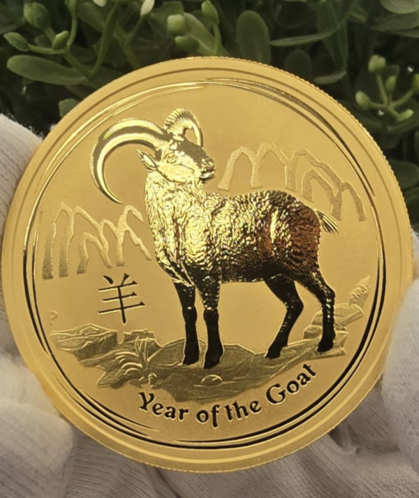 Moneda Oro Lunar II año de la Cabra 2015_portada/GoldenArt