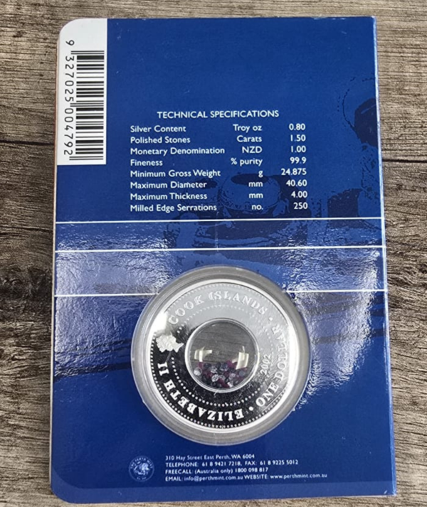 Moneda Plata Crown Jewels 2002