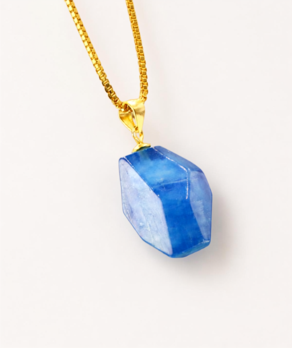 Colgante de Topacio Azul _portada/GoldenArt Colgante de Topacio Azul _portada/ GoldenArt