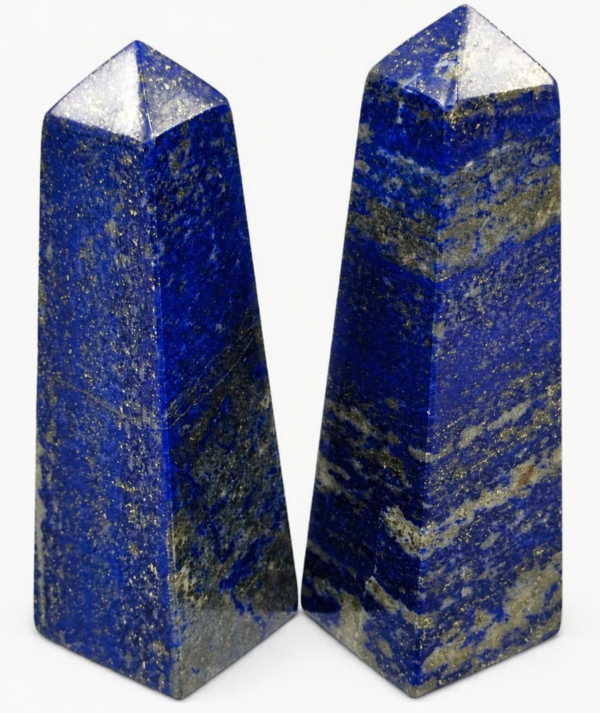 Lote de 7 Torres de Lapislázuli Natural (1020g) - Azul Eléctrico de Badajshán_ 2/ GoldenArt Lote de 7 Torres de Lapislázuli Natural (1020g) - Azul Eléctrico de Badajshán_ 2/ GoldenAr