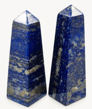 Lote de 7 Torres de Lapislázuli Natural (1020g) - Azul Eléctrico de Badajshán