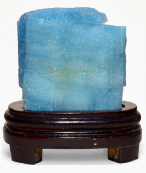 Mineral Aguamarina Natural de Gran Tamaño 2261 g frente/GoldenArt