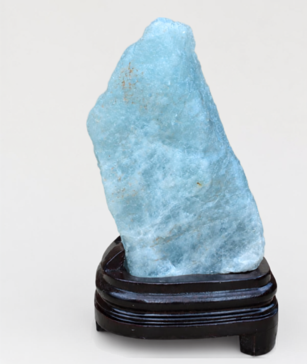 Mineral Aguamarina Natural de Grande 4079 g lado 4_ GoldenArt Mineral Aguamarina Natural de Grande 4079 g lado 4_ GoldenArt