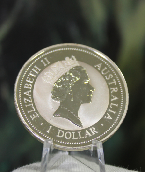 Moneda Plata Kookaburra 1994 _ reverso/ goldenart Moneda Plata Kookaburra 1994