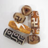 Lote de 5 amuletos tibetanos DZI